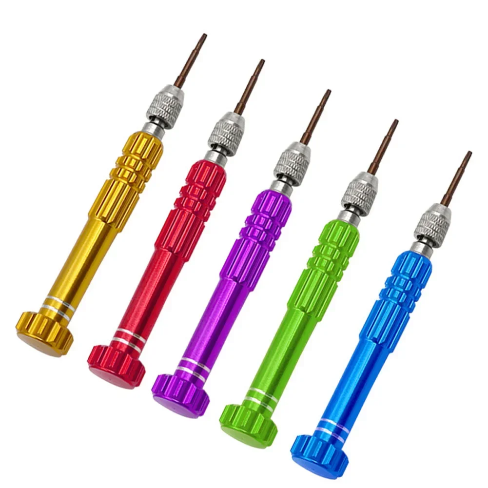 5 In 1 Magnetic Screwdriver Torx Flat Cross Star-Head 1.5/0.8/2.0/T5/T6 For Cell Mobile Watch Phone Repairing Kit Manual-Tools