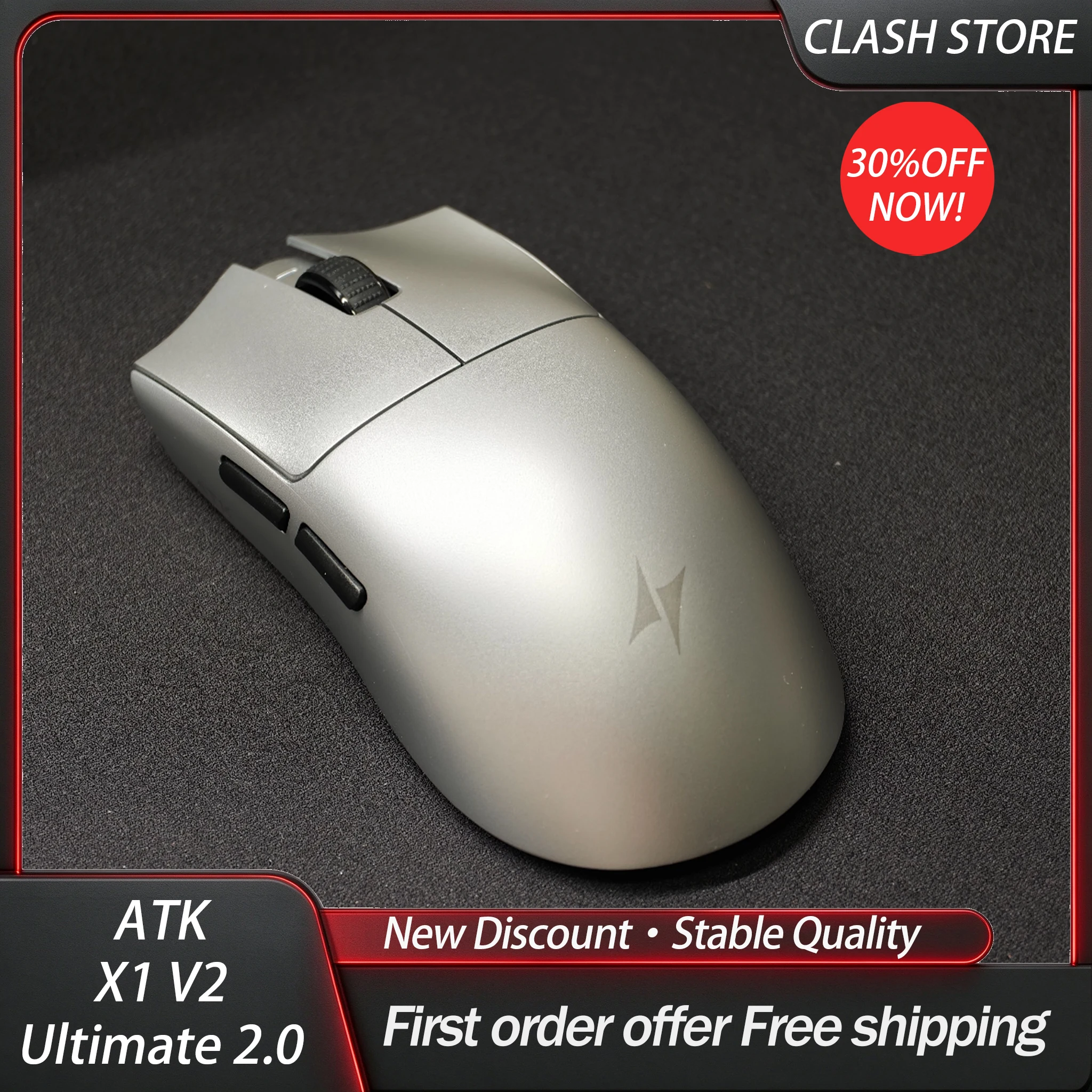 ATK X1 V2 Ultimate 2.0 Wireless Gaming Mouse PAW3950 Ultra Sensor 800H Battery Ultralight NORDIC 54L15 Mice,for E-sports Gamer