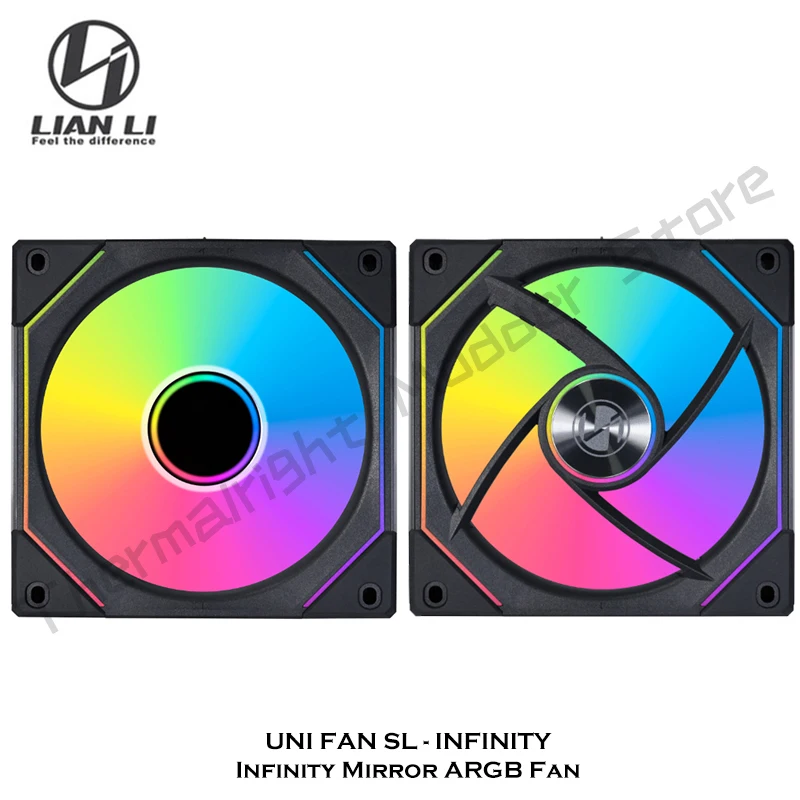 UNI FAN SL140 Mirror Fan SL-INFINITY 1 Cable Connecting 5V ARGB SYNC 4Pin PWM Gen 3 L-Connected Control