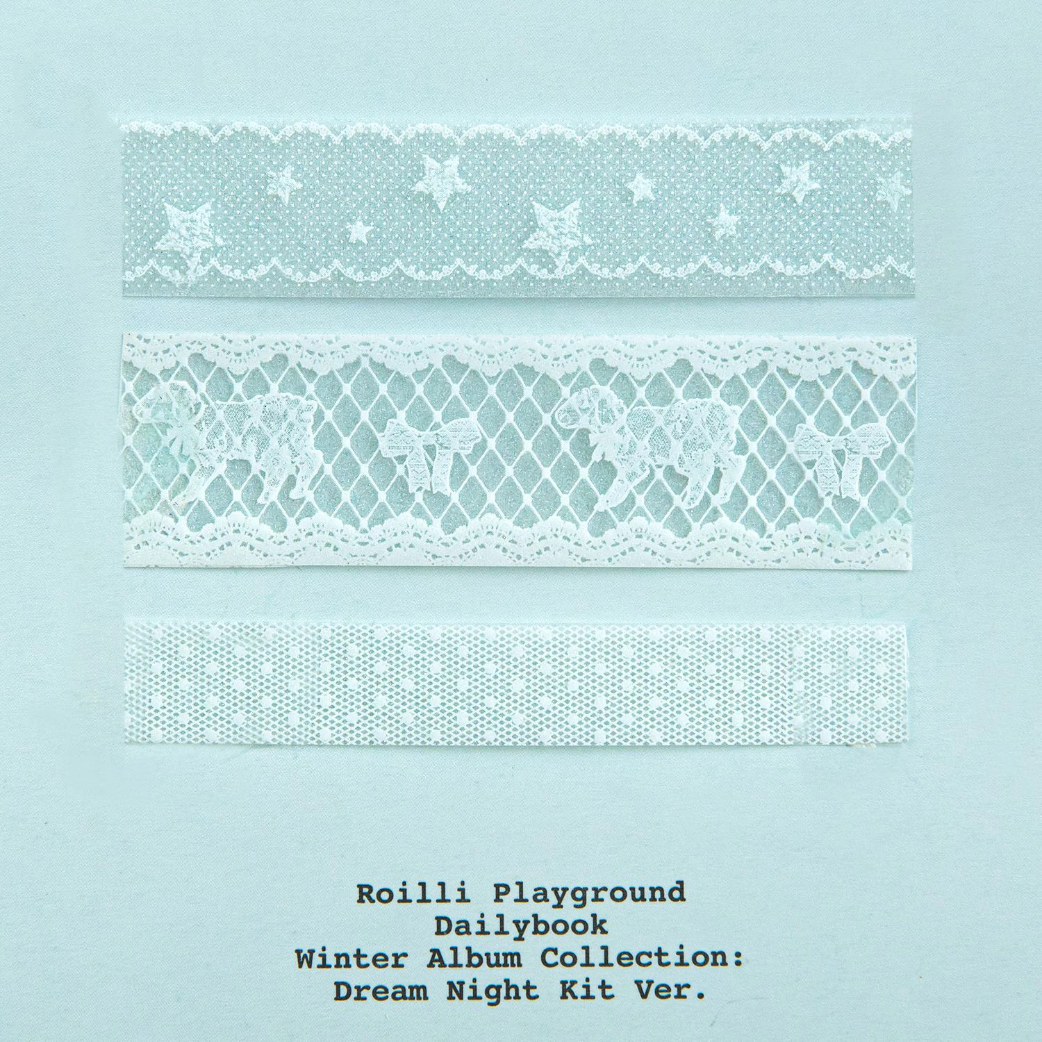 3 rouleaux/ensemble dentelle faite à la main série Kawaii fleur dentelle paysage PET bande créative bricolage Journal matériel Collage papeterie