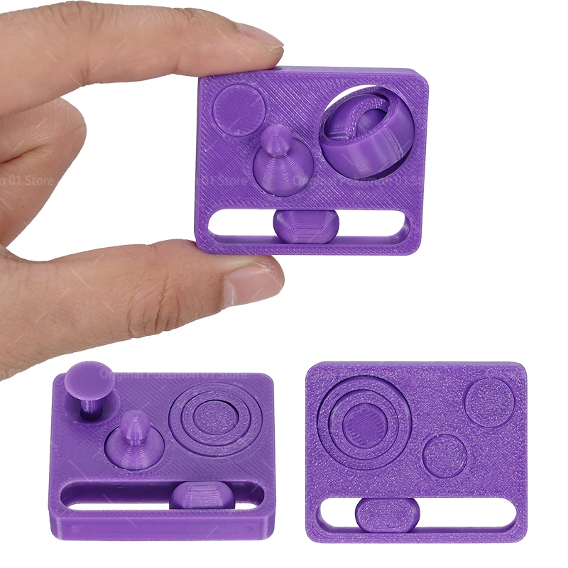 ثلاثية الأبعاد مطبوعة 4 in1 إصبع تململ لعبة البوب تململ لعبة الكرة الدوارة لعبة للإجهاد والقلق الاسترخاء المحمولة ألعاب الإصبع #6