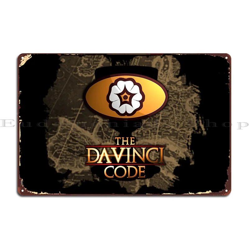 The Da Vinci Code Rose Line Treadstone02 Metal Sign Living Room Cinema Party Personalized Decoration Tin Sign Poster