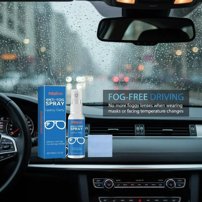 Eyeglass Anti-Fog Cleaning Spray Long-Lasting Anti-Fog & Cleaning Spray For Eyeglasses Providing Clear Vision & Lens Maintenance