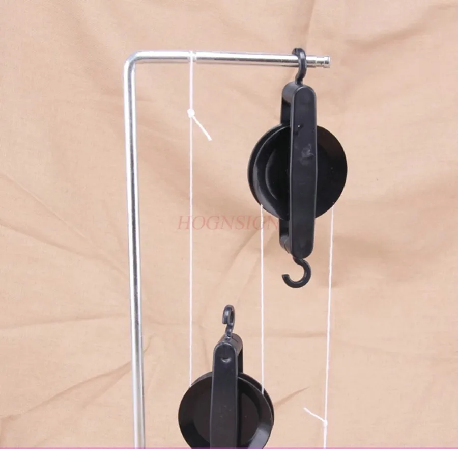 1set Pulley system and bracket scientific physics and mechanics teaching instrument