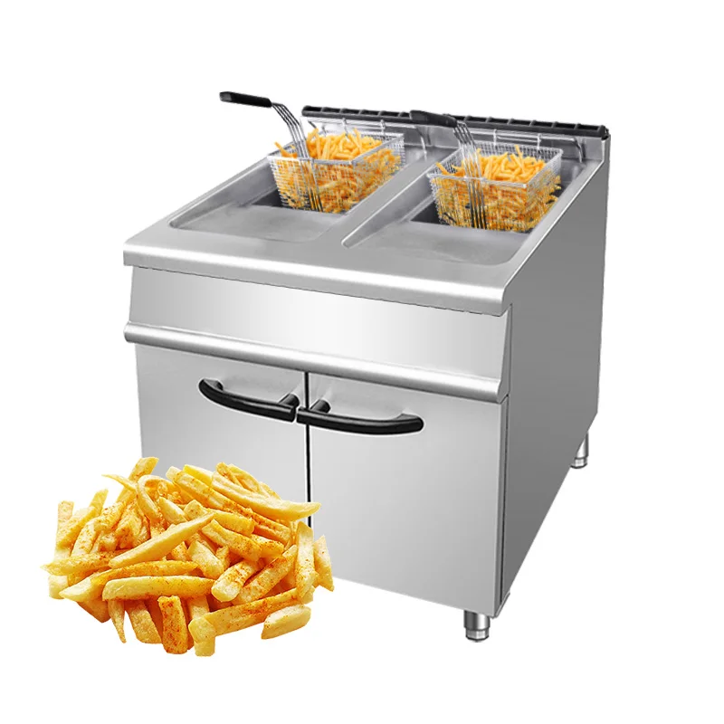 Gold Seller Restaurant Deep Fryer with Wheel Canton Fair Hot Sale Commercial Standing Henny Penny Deep Fryer with 2 Burn