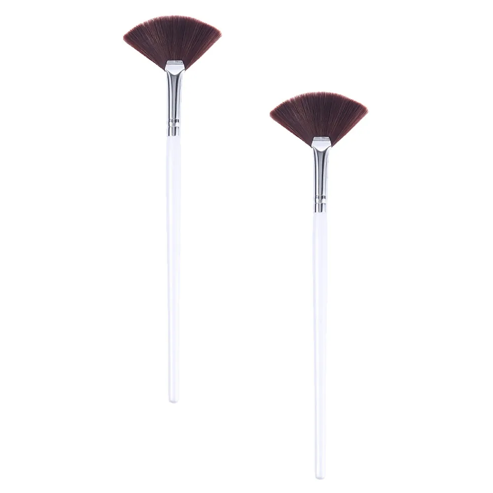 Brocha de maquillaje para mujer, aplicador de máscara de crema, aplicación portátil para el cuidado de la piel, 2 uds.