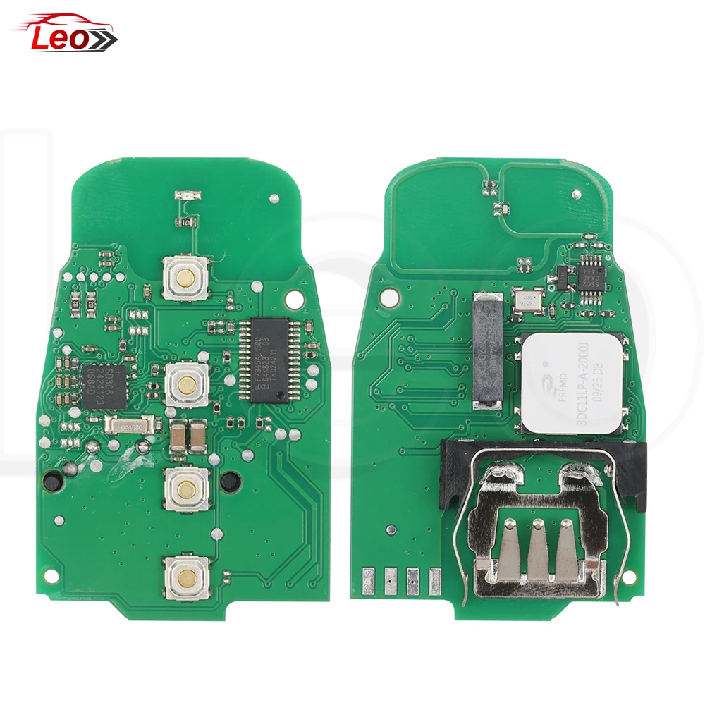 Leo FCC ID:8T09599754J 315/433/868MHz PCF7945AC Car smart remote key 3/4button for AUDI A4 A5 A6L A7 A8 Q5 keyless go