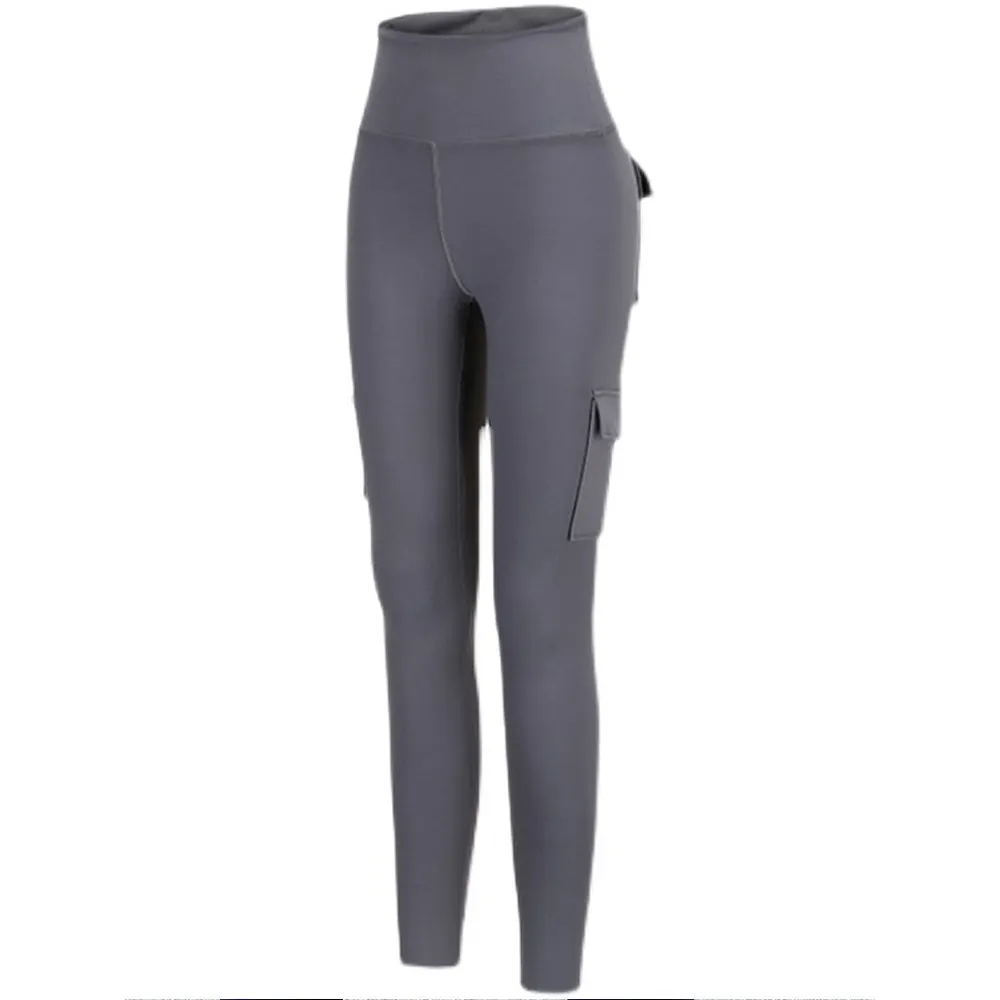 Mallas deportivas de cintura alta para mujer, Leggings con bolsillo, realce de glúteos, coloridos, Sexy, para Fitness, gimnasio