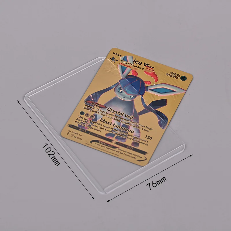 Pokemon Cards Sleeves Booster Box Card Collector Cards Protectors Protege Carte Plastic Photocard Plastic PVC Transparent