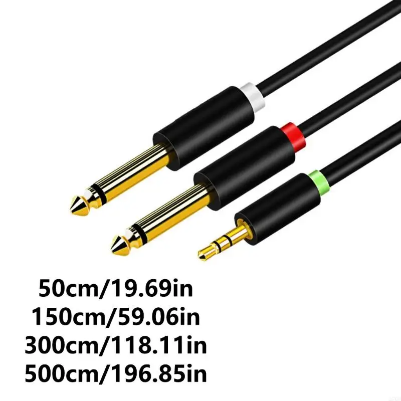 270b портативный от 1/8 до 1/4 стерео кабеля от 3,5 мм до двойного кабеля аудионов 6,35 мм с гибкой длиной опции для усилителей