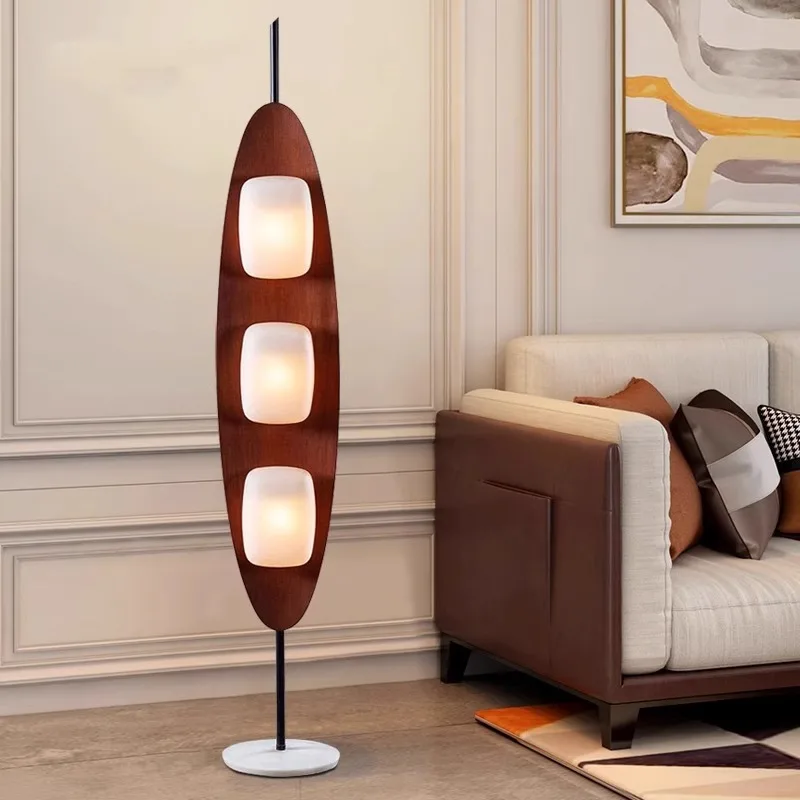 Creative Design Retro Decoration Standing Light LED Morden Middle Aged Living Room Sofa Side Floor Light Bedroom Bedside Lamp