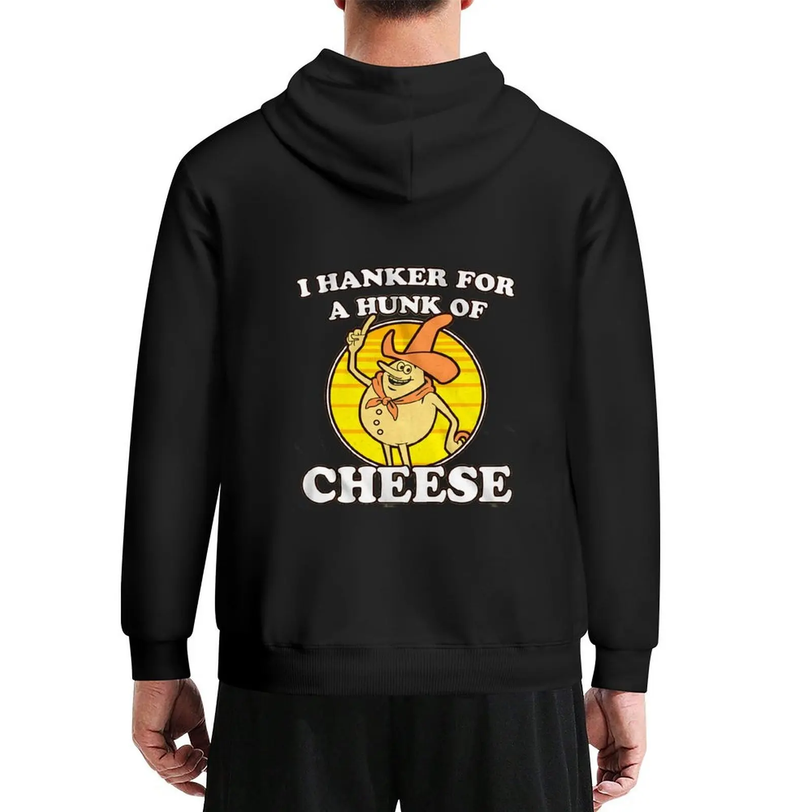 

I Hanker for A Hunk of Cheese Time for Timer Hoodie men's coat korean autumn clothes mens clothes new hooded tee