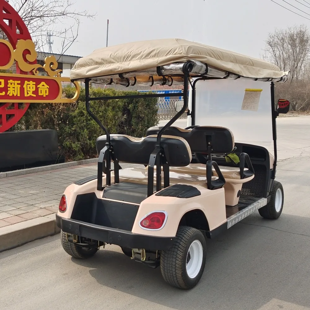 CE and DOT 2/4/6/8/10 Seater/Seat/Passenger Lead Acid/Lithium Battery Electric Golf Cart with Rain Cover