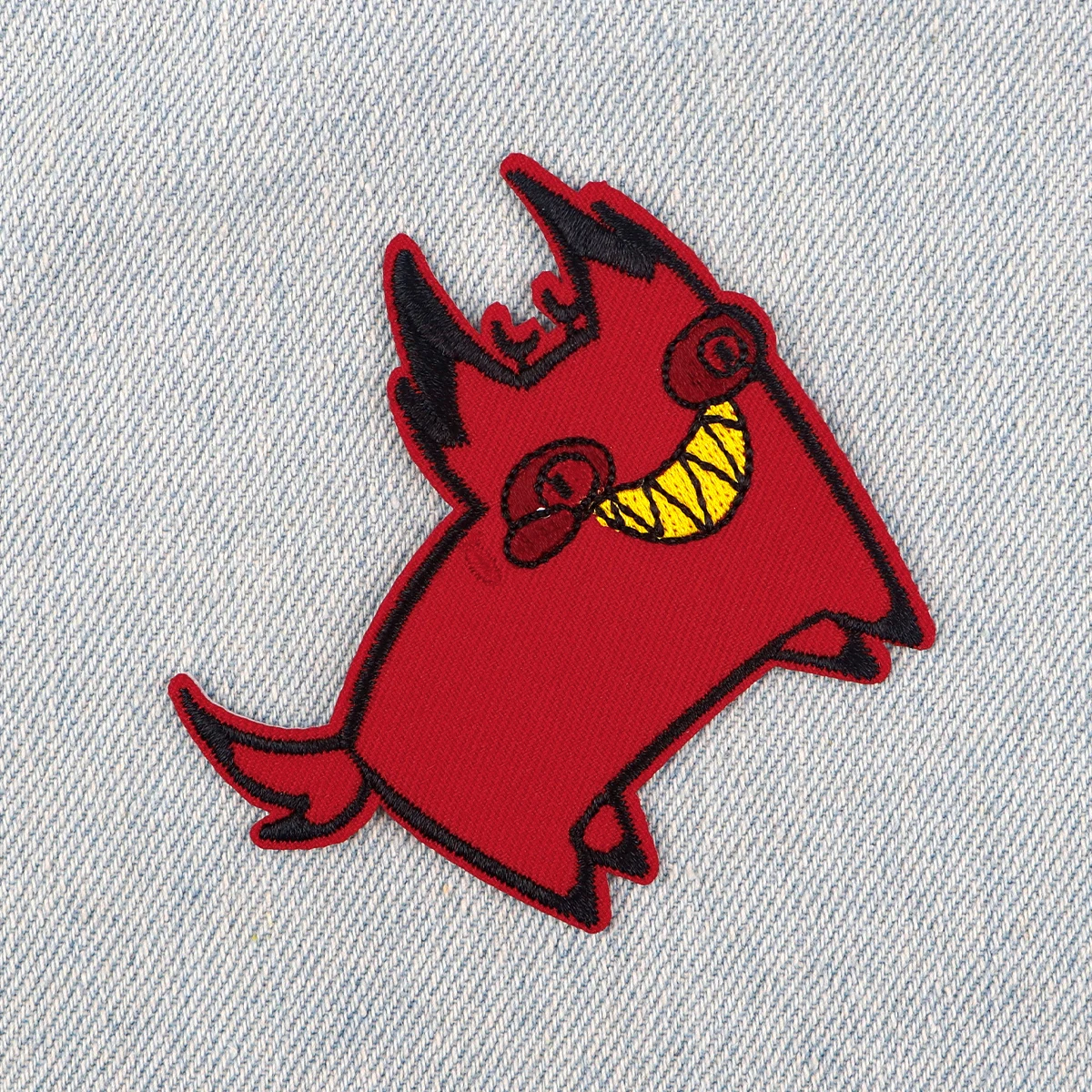 Red Cartoon Character Embroidered Patches For Clothing DIY Iron on Patches For Clothes Patch Stickers Accessory Gifts