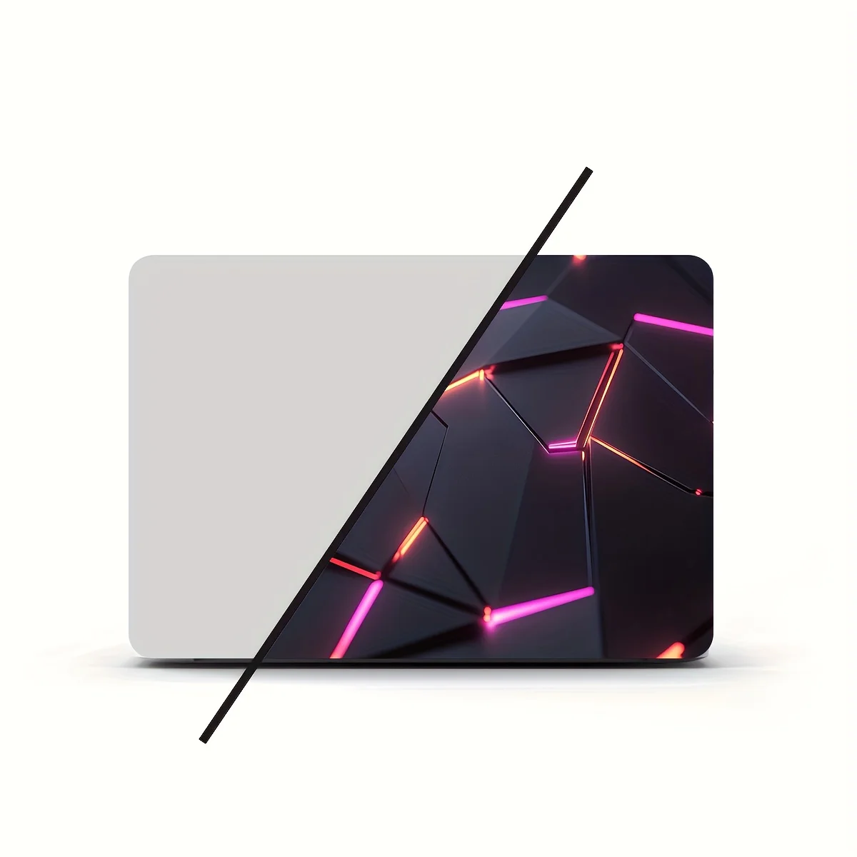 حافظة فنية للكمبيوتر المحمول مكونة من قطعتين من ملصقات Cyberpunk، ملصقات جلدية عالمية للكمبيوتر المحمول غير قابلة لإعادة الاستخدام