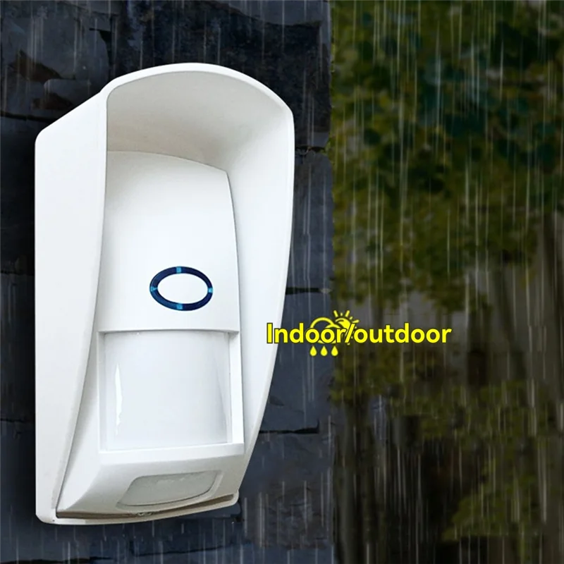 FFYY-433Mhz Rivelatore a infrarossi wireless impermeabile esterno a lungo raggio per sistemi di sicurezza domestica Allarmi Wi-Fi/GSM