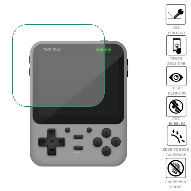 3 قطعة لينة طبقة رقيقة واقية واقي للشاشة غطاء ل GKD Mini يده لعبة فيديو وحدة التحكم عرض حماية الملحقات
