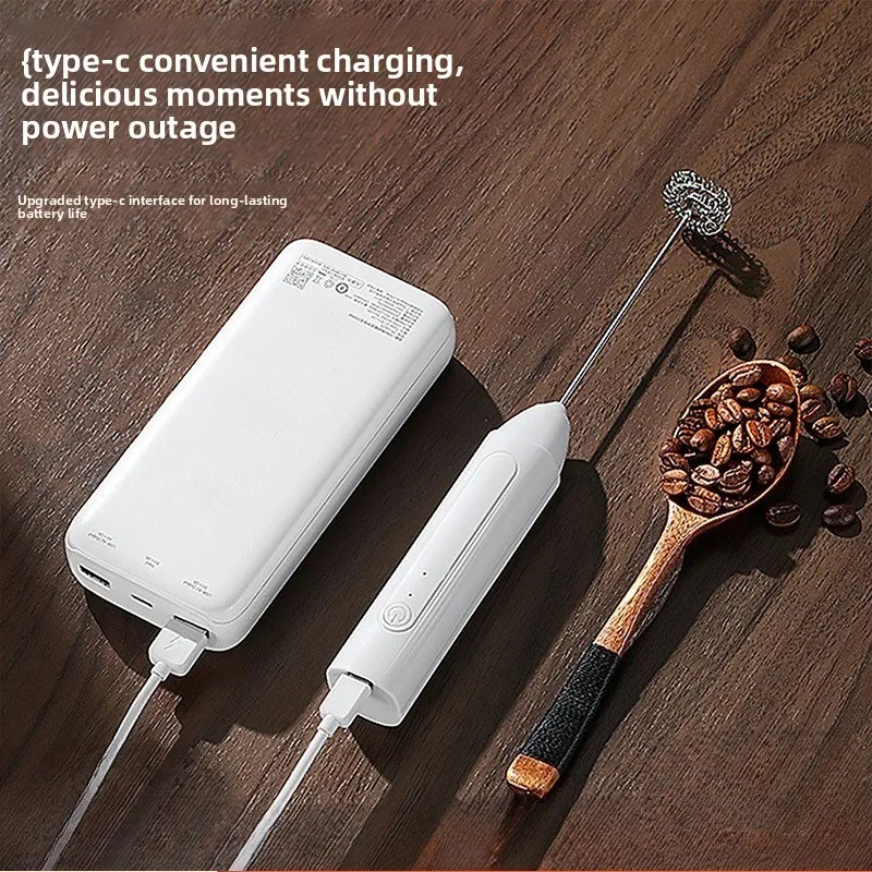 Electric Coffee Milk Foaming Mixer Coffee Creamer Whisk Handheld Egg Beater Froth Mixer Kitchen Automatic Kitchen Whisk Tools