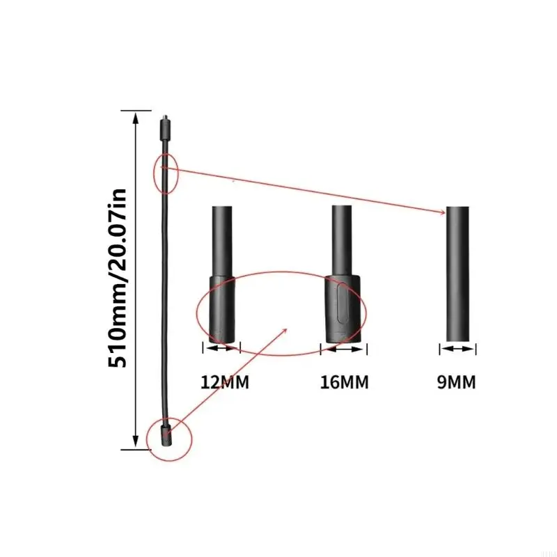 652F Gooseneck Flexible Camera Clamp Arm Bracket Holder Mount Adapter for X3 Desktop Clip Bracket 1 4 Connectors