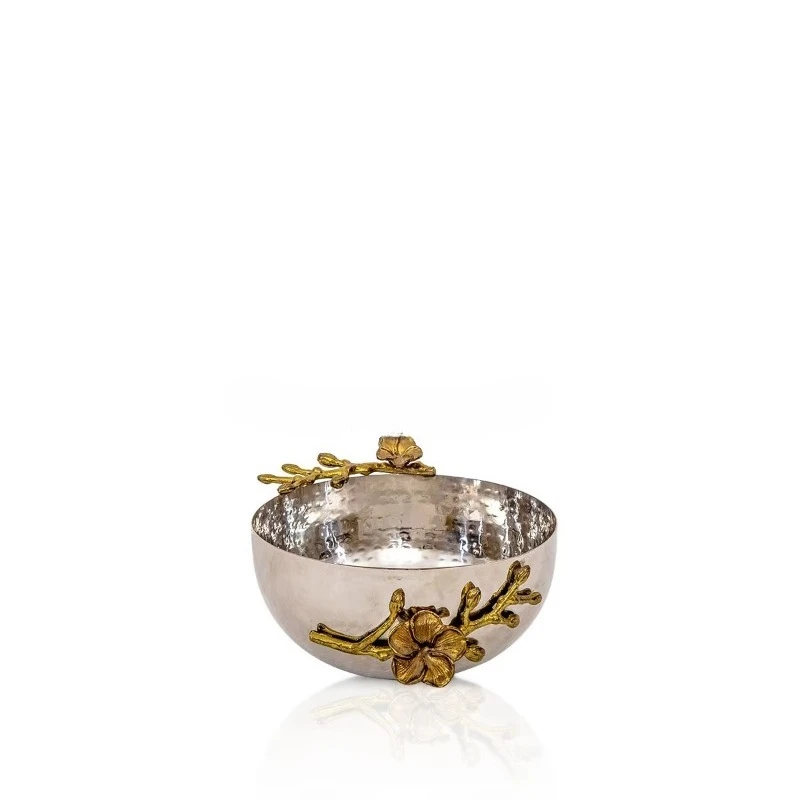

American style stainless steel with gold foil eco-friendly bowl Family hotel restaurant