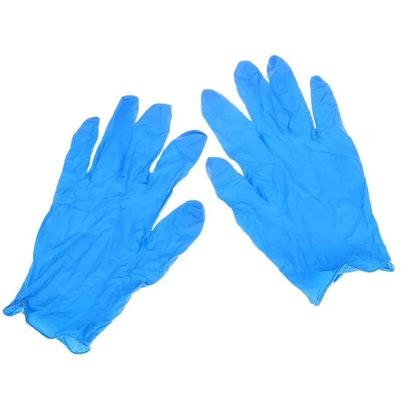 1 par de guantes desechables de nitrilo, limpieza del hogar, industria del coche, jardinería, cuidado de mascotas, cocina, trabajo, guantes para teñir el cabello, herramientas