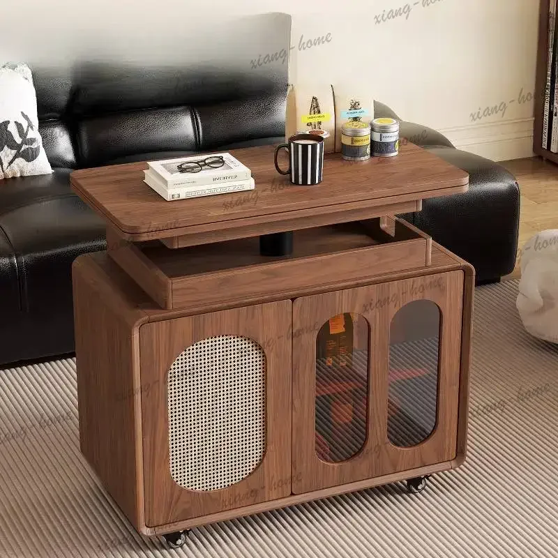 Factory Direct Unique Beige Coffee Table Decoration Irregular Space Nordic Coffee Table Modern Luxury Saving Meuble Salon Living