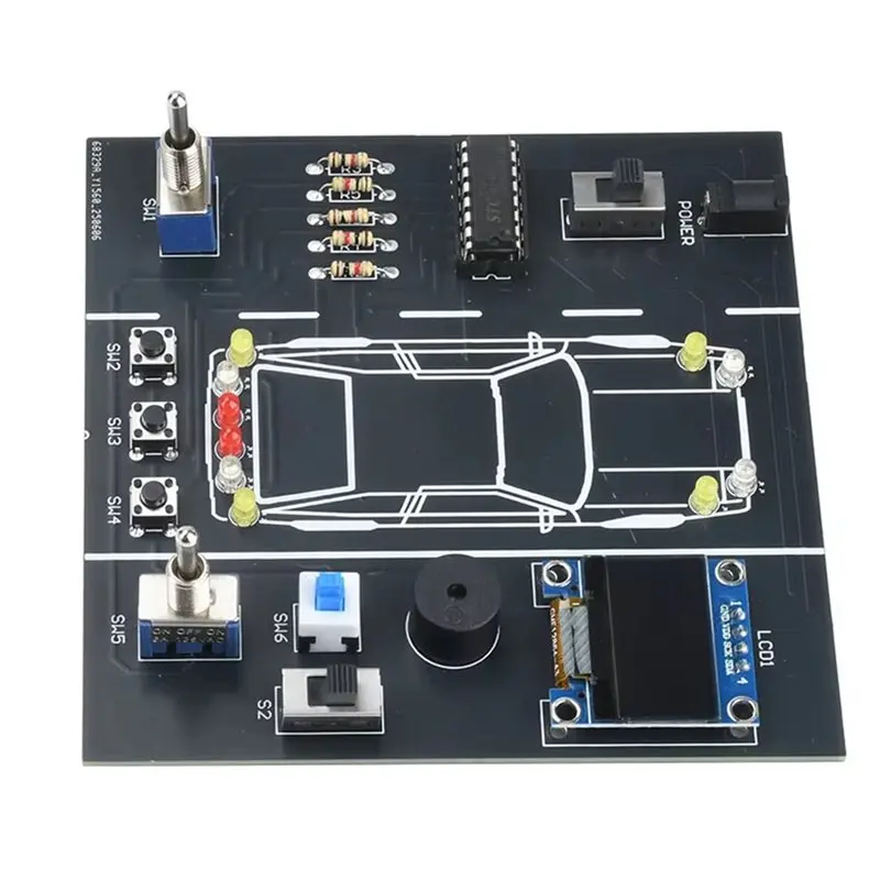 [NEW A09R!】 DIY Electronic Project Soldering Practice Kit For Students Car Driving Simulator Welding Practice With DIY Parts