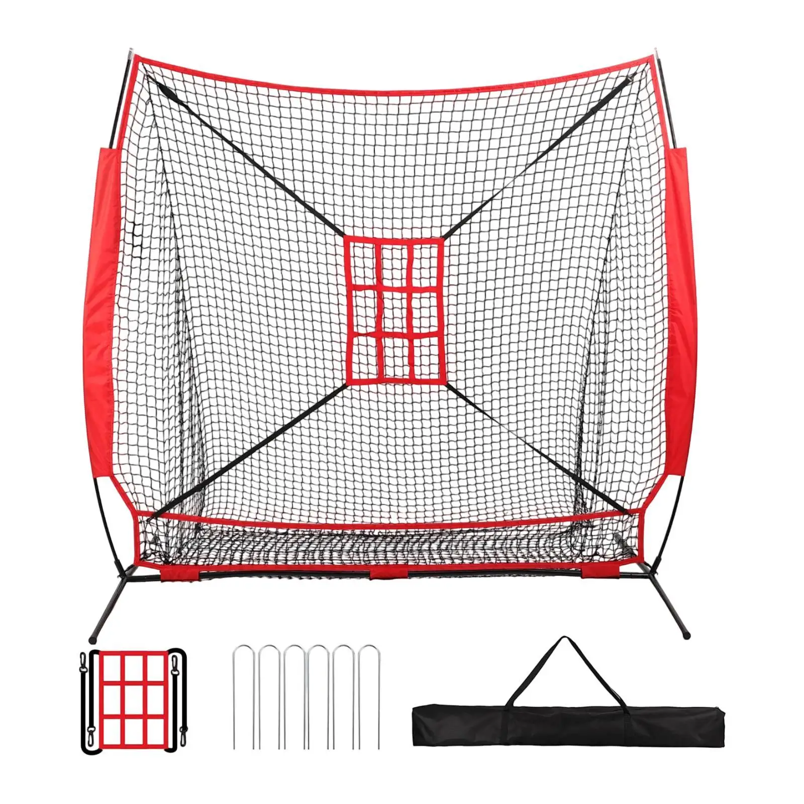 

Baseball Netting 83x83inch Professional Practice Nets Softball Pitching Net for Fielding Lawn Backyard Game Park