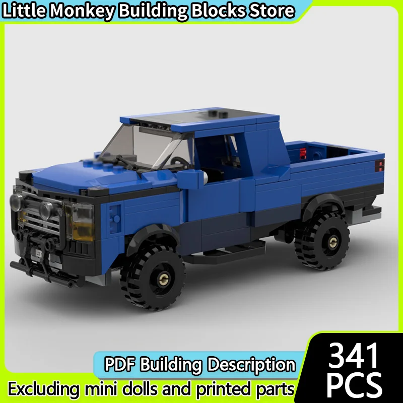 Modelo de carro de cidade moc tijolos de construção modificado raptor F-150 picape tecnologia modular crianças presente do feriado montar brinquedo terno
