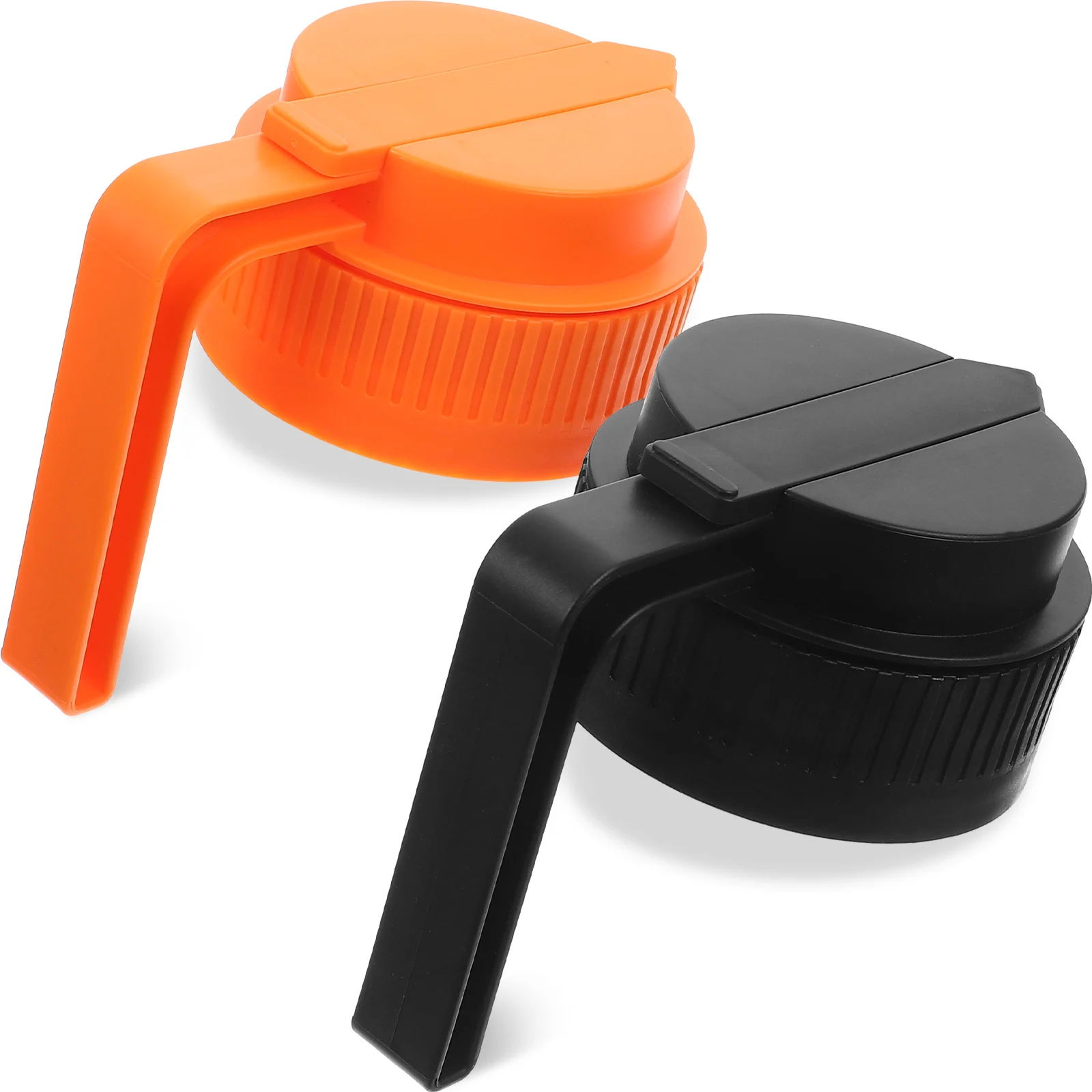 2Pcs Jar Lids Plastic Leakproof Wide Mouth Compatible Handle Design Airtight Protective Cover for Glass Containers