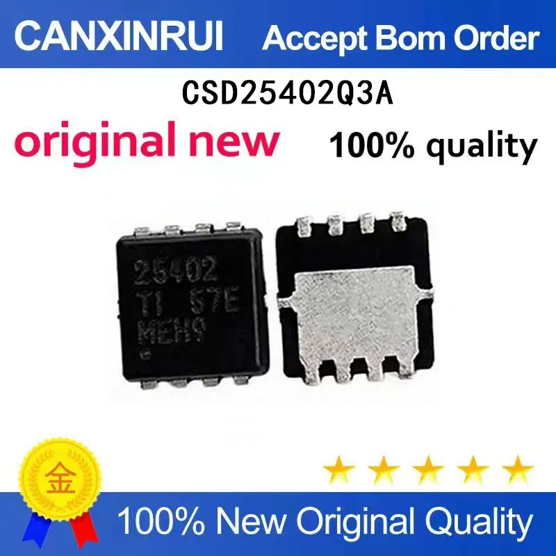 

(5-100 Pieces) SMD CSD25402Q3A VSONP-8-20V P-channel MOSFET Field Effect Transistor