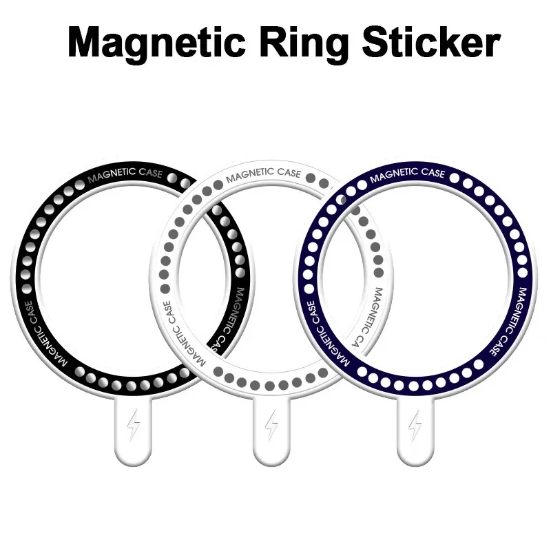 Wireless Charging Magnetic Sticker Rings For iPhone 15 14 13 12 Pro Max For Magsafe Magnet Sheet Car Holder Magnetic Patch
