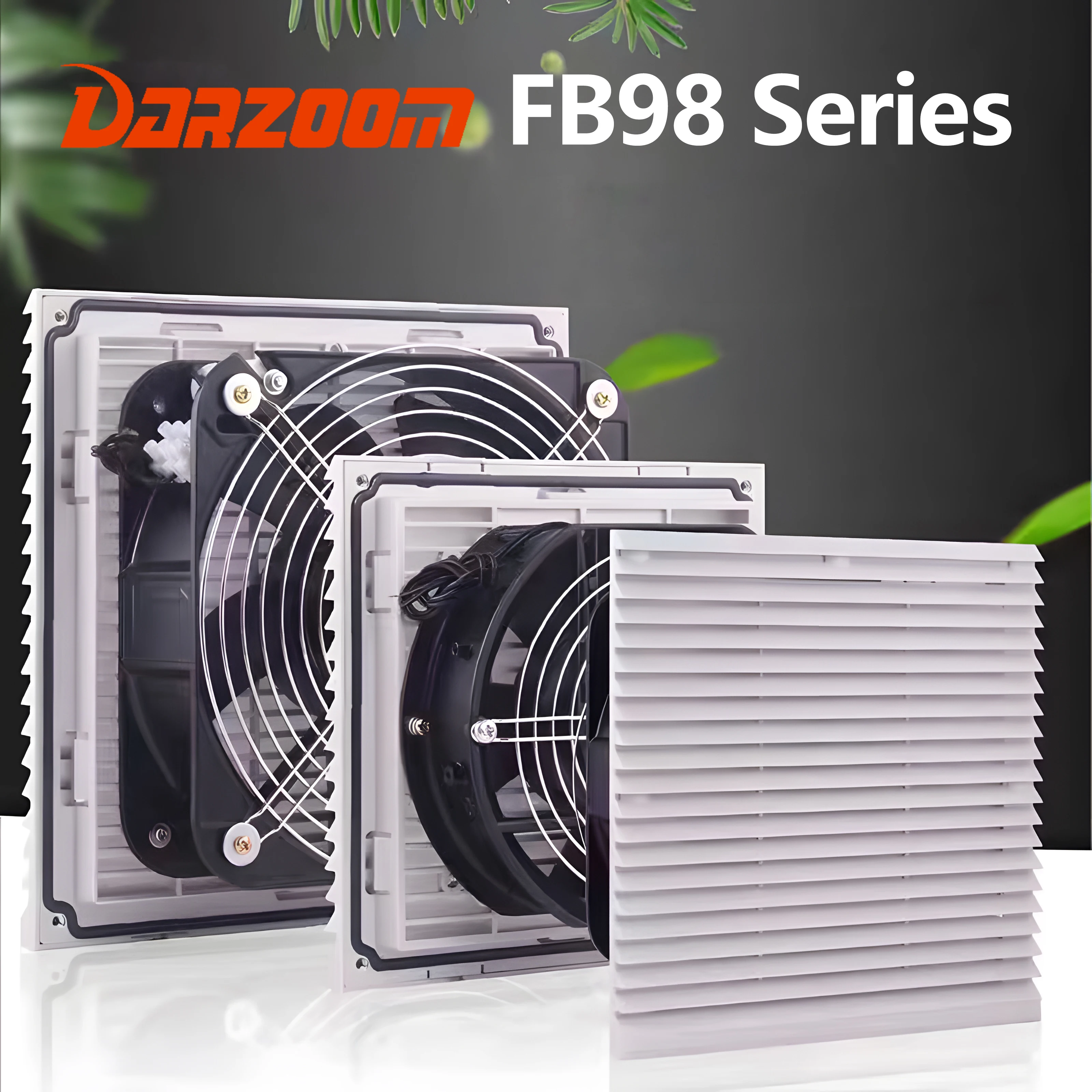 

Electric Cabinet Axial Flow Fan - ZL803 Ventilation Filter Screen Set & Cooling Protective Cover for Distribution Box Louver