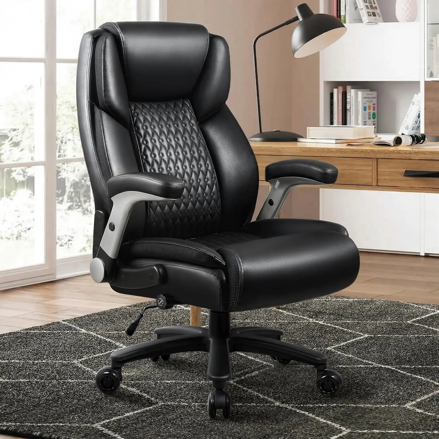 Flip Up Armrest Big & Tall Office Chair 600lbs Load Capacity, Customized