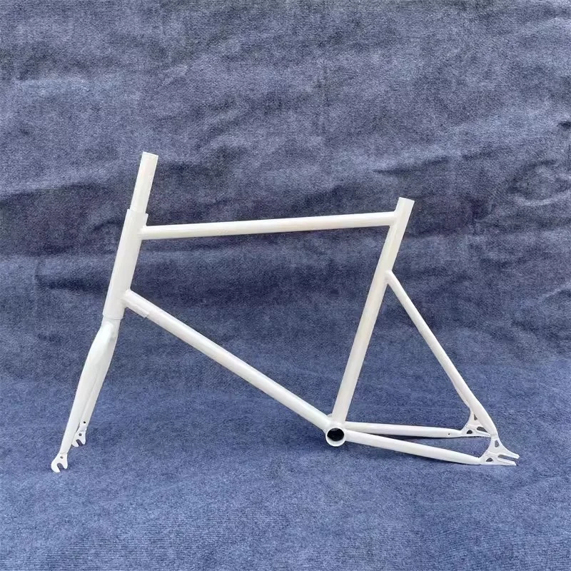 20 Inch Fixed Gear Bicycle Frame, High Carbon Steel Fixed Bicycle Single Speed Frame With Front Fork Bicycle Parts