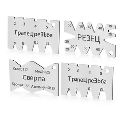 Jauge de découpe de filetage en acier inoxydable, modèle de périphérie d'angle, outils de mesure de mousse, modèle de détection d'angle, travail de calcul du compteur, outils de règle