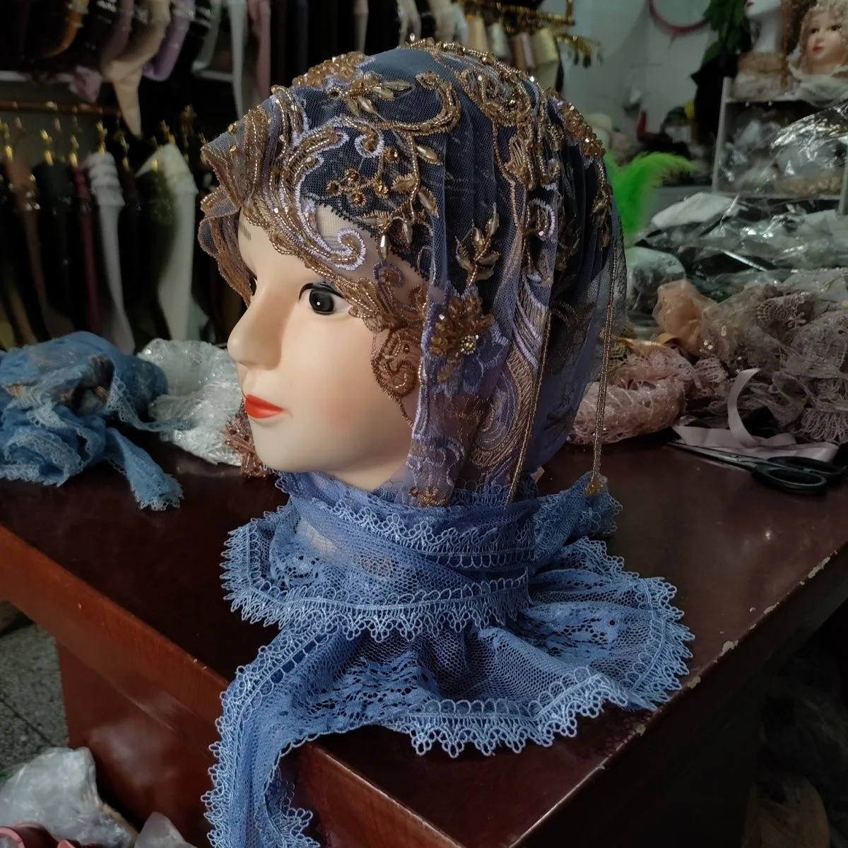 Hijab Muslim Women Shawl Headscarf Luxury Tassels Scarf Malaysia Prayer Kufi Islam Chiffon Turban 05559