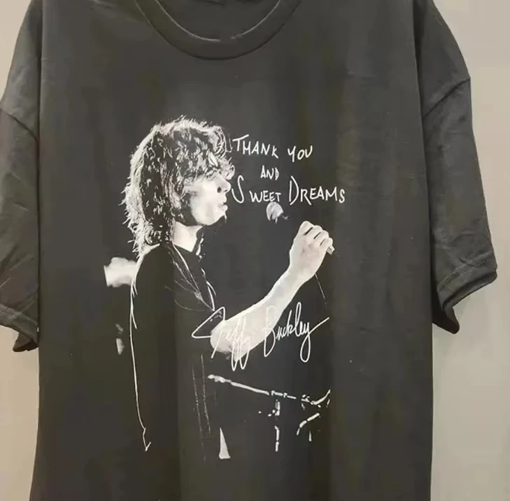 Jeff Buckley Shirt, Grace Album Shirt, Jeff Buckley Fan Gift Summer Men's and Women's Loose and Breathable T-shirt Top