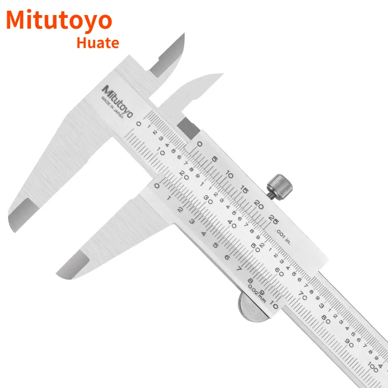 Imagem -05 - Mitutoyo-pinça Vernier em Medidor Ferramentas Manuais 0150 mm 530-104 128 Precisão 002 mm Aço Inoxidável
