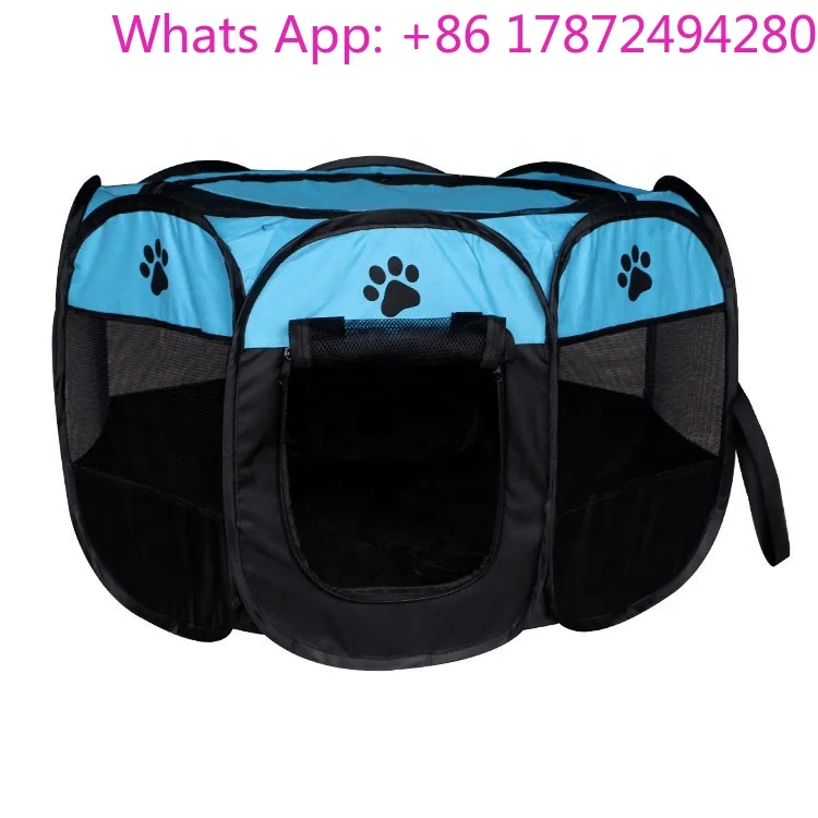 Pet Playpen | Foldable Portable | Washable Oxford Fabric | Dog House Cage