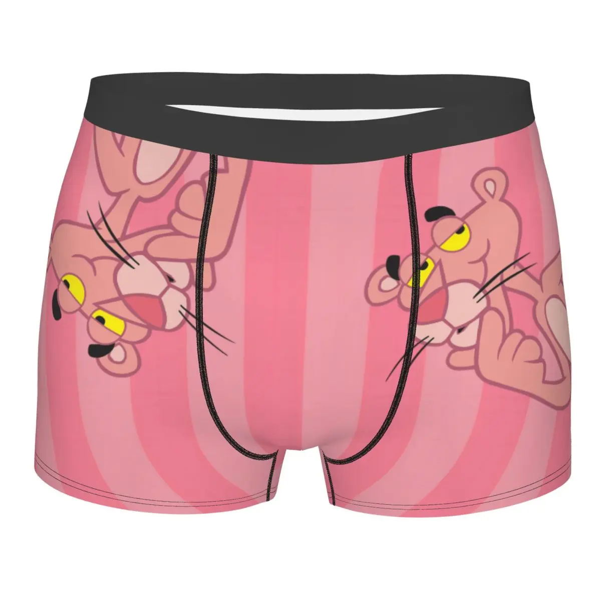 

Custom Leopard Panthers Underwear Men Breathable Cartoon Boxer Briefs Shorts Panties Soft Underpants For Homme