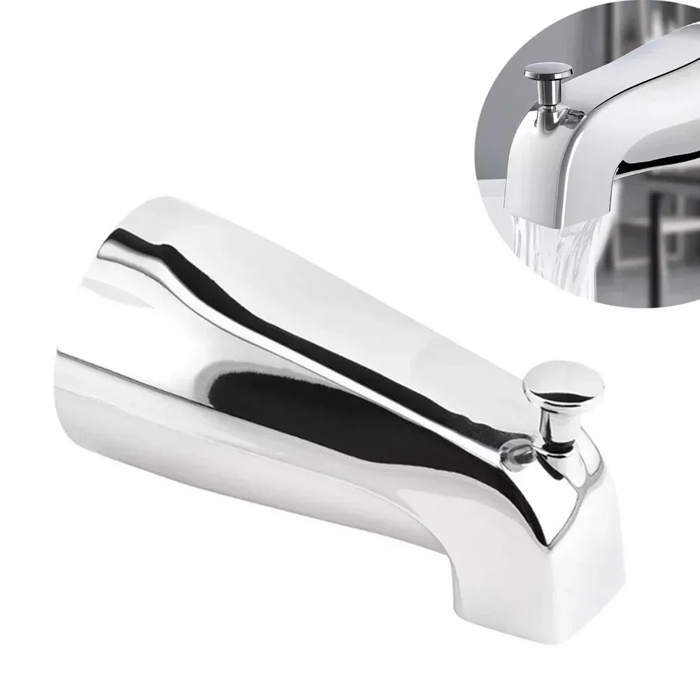 

1pcs Banthroom Tub Spout Tap Stainless Steel Slip On Tub Spout Shower Faucet Fit 1/2in Water Tube 5.3x3x2.48Inch Hardware Faucet