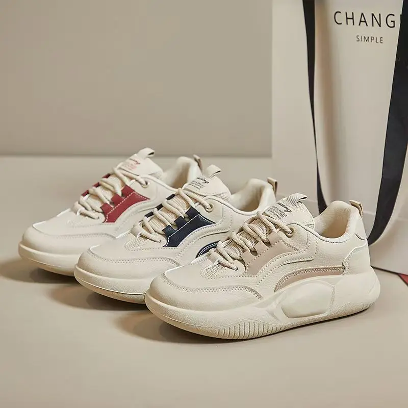 

2025 New Women's Non-slip Soft Sole Casual Shoes Comfortable Breathable Sneakers Lace-Up Versatile Lightweight Trendy Footwear