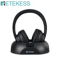 RETEKESS TA006 Wireless Headphone TV Watching Rechargeable Simple and Stylish Earphone with Transmitter Support Coaxial Fiber