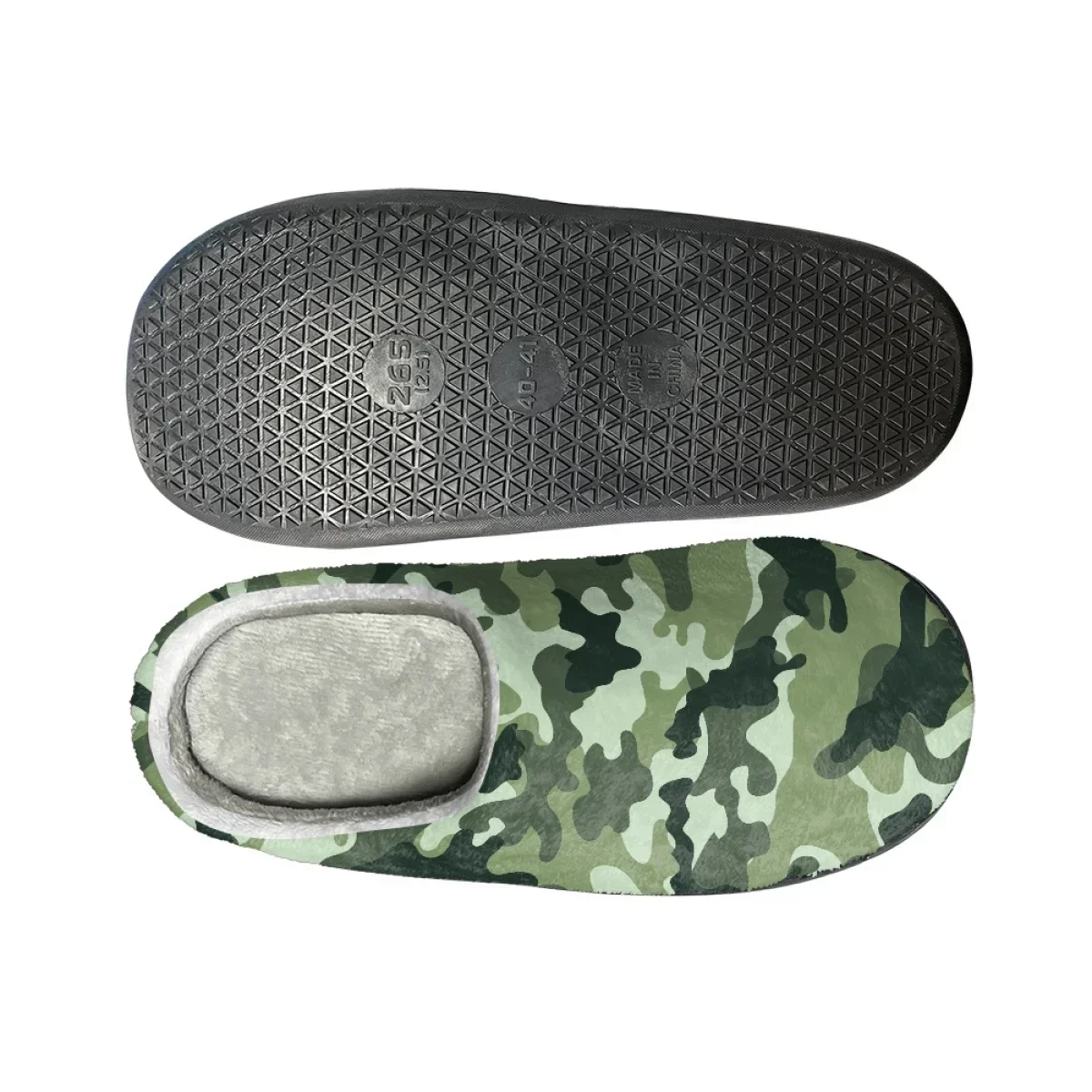 Fashion Camouflage Print Winter Warm Cotton Slippers Indoor Bedroom Flats Non-slip Footwear Dropshipping Cozy Couples Home Shoes