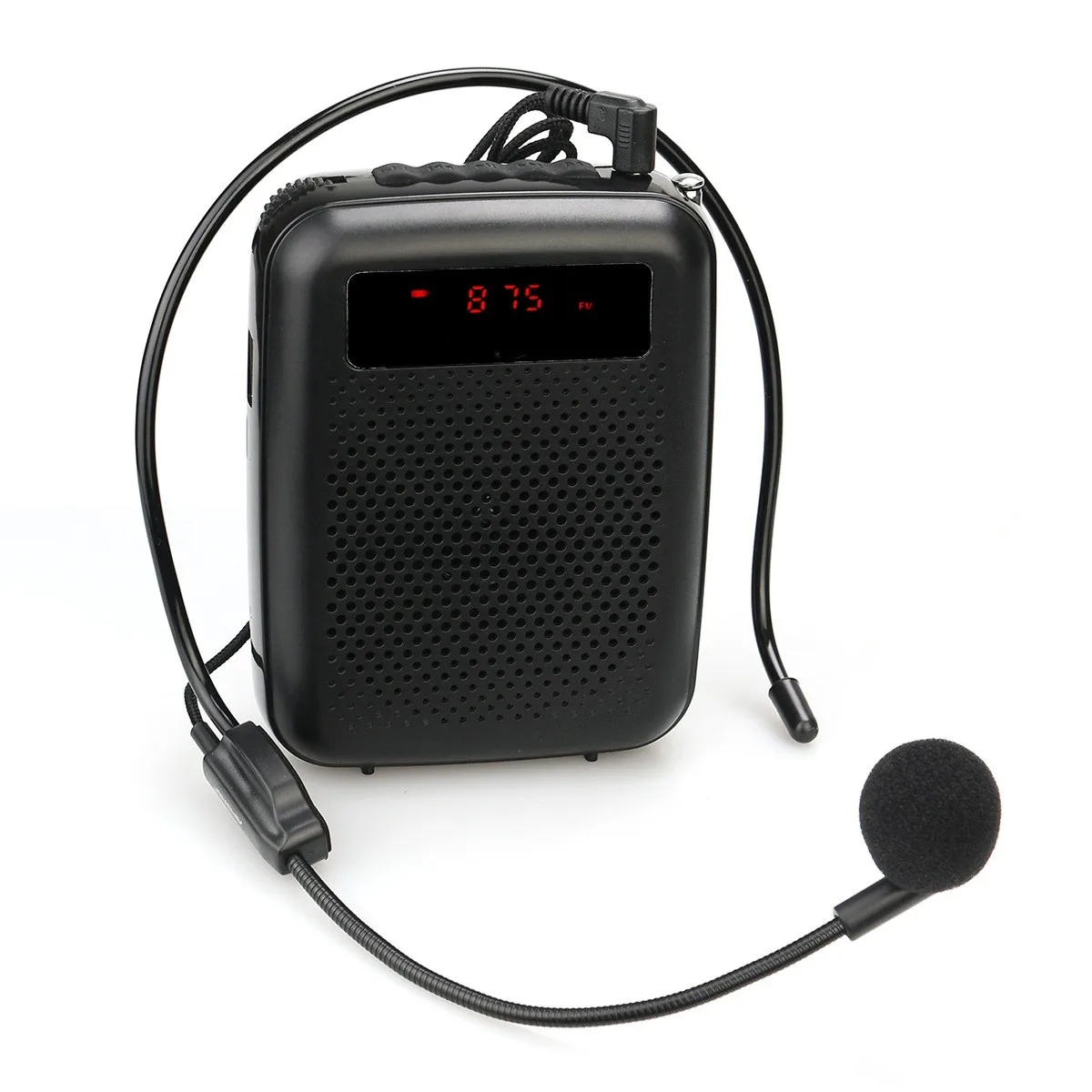 

Portable Voice Amplifier Microphone Speaker 12W FM Recording Mp3 Player FM Radio Tour Guide Teaching