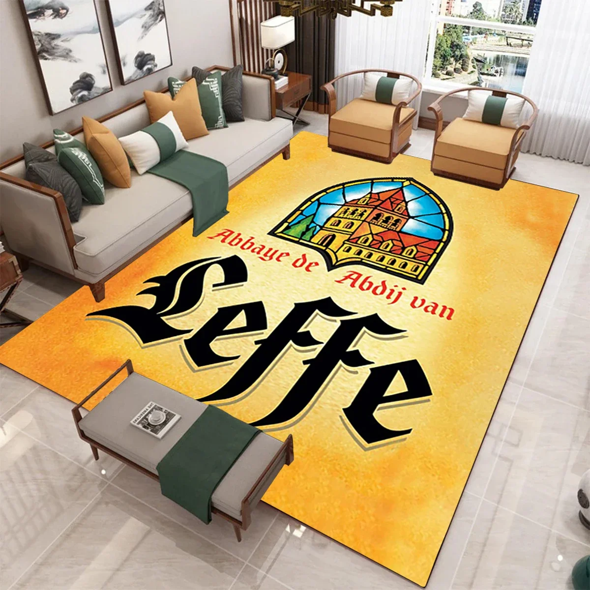 Belgium Beer Brand Carpet Area Soft Rugs Funny Bar Club Man Cave Bedroom Living Room Decor Floor Mat Non Slip Rugs Home Decor