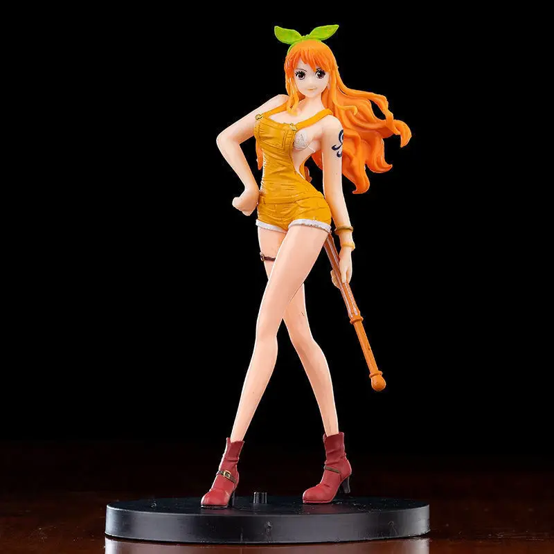 16Cm Hot Anime One Piece:stampede Figure Nami Standing Posture Pvc Action Figures Model Cute Decoration Doll for Friend Gifts