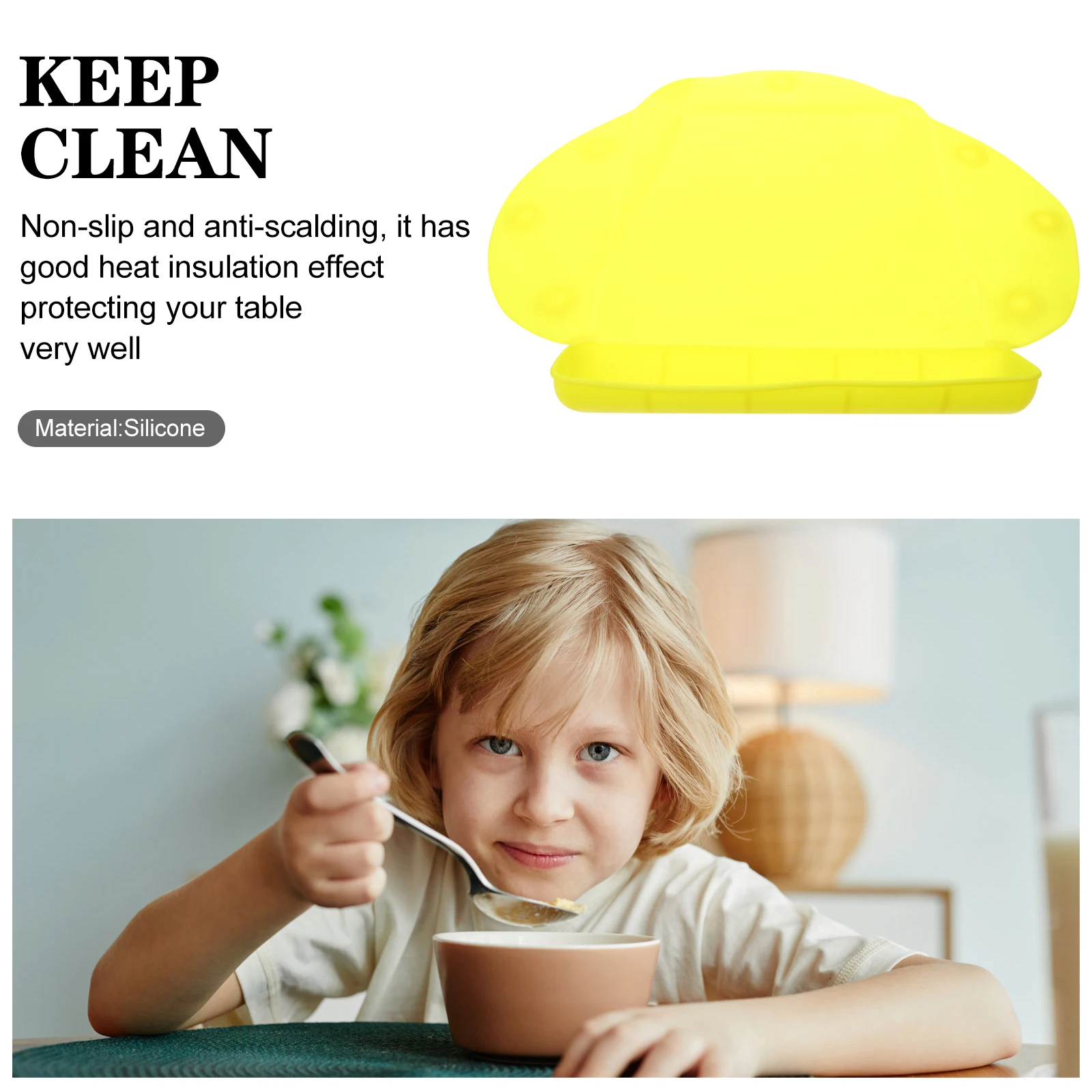 

Silicone Placemat Suction Cup Non Slip Anti Scald s Table Mat Dining Heat Insulation Cartoon Animal Flexible Durable Kitchen