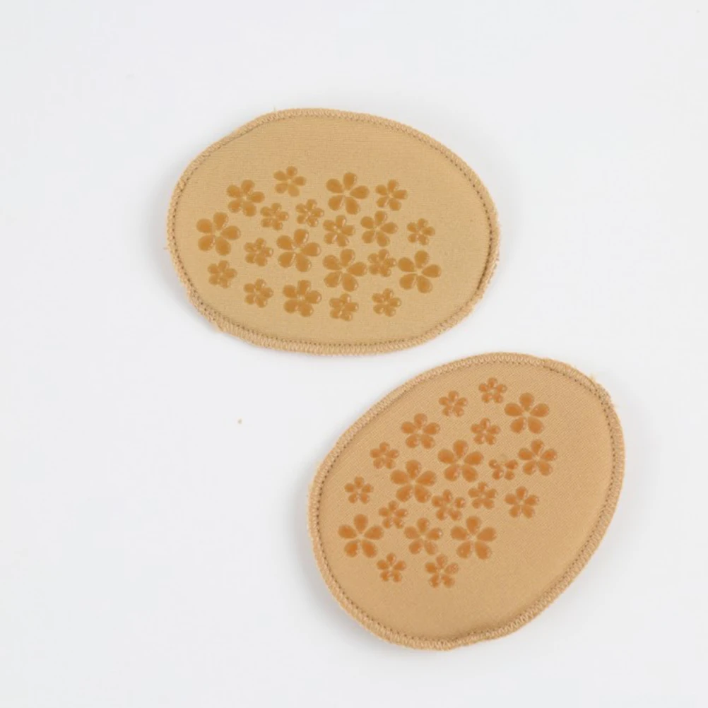 

1 Pair Flops Ultra-Soft Forefoot Cushions Invisible Sponge Foot Pads For High Heels Anti-Slip Shoe Inserts Khaki Breathable